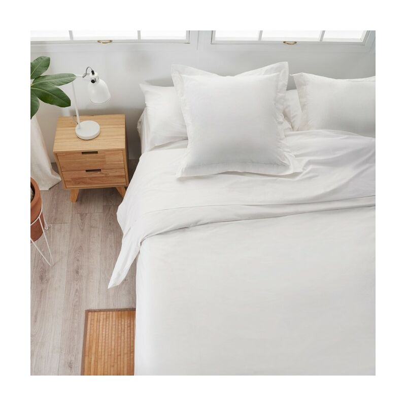 

Juego de sábanas Algodón 3p - Basic Blanco cama 090 cm Algodón - Blanco - cama 090 cm - La Mallorquina