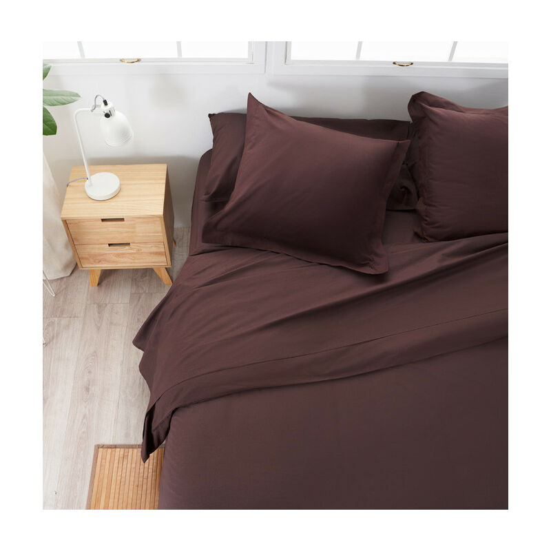 

Sábana Encimera Algodón - Basic Chocolate cama 150 o 160 cm - 240x270 cm Algodón - Chocolate - cama 150 o 160 cm - 240x270 cm - La Mallorquina