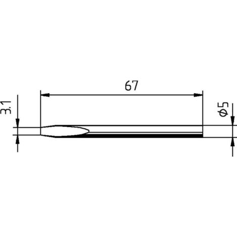 La Mancata Sostituzione Saldatore Type 30 S Tipo: 032Kd, Forma Di Burin Punte, Larghezza. : Puntali 3,1 Millimetri Forma: Dritto