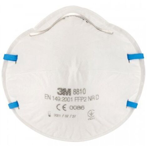La mascarilla 3Mâ¢ 8810 es una mascarilla para partÃ­culas con una carcasa robusta resistente a la deformaciÃ³n, clip nasal ajustable y correas codif