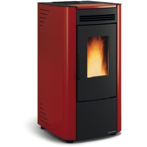 La Nordica Extraflame – Poêle à granulés ventilé 6.5 kW – Évacuation arrière – Volume de chauffe 187 m³ – Classe énergétique A+ – Système Eco-Stop