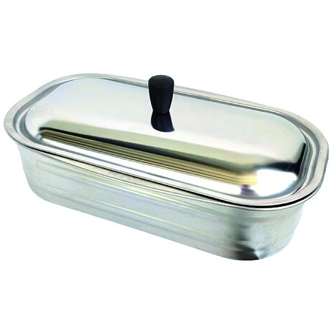 La Nordica set vaschetta acciaio inox con mestolo per cucina a legna 3,5 kw