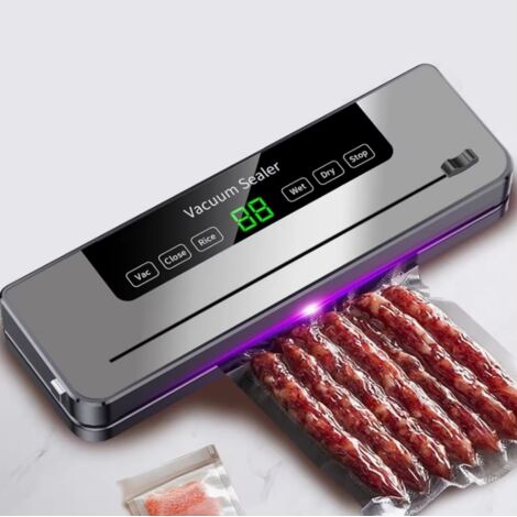 La nouvelle machine à sceller sous vide propose 6 modes de puissance, un tuyau de mise sous vide et un séchoir externe. 30 sacs inclus.