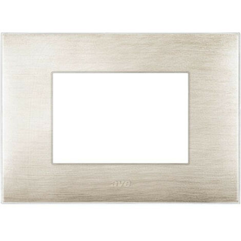 La placa Ave YOUNG44 color beige cepillado 4 lugares 44PJ04BEG/3D