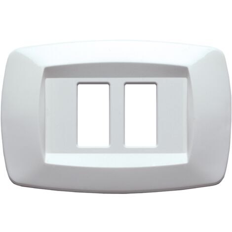 La placa Master Maneras blanco, 2 asientos de cierre para la serie magic MD10RT