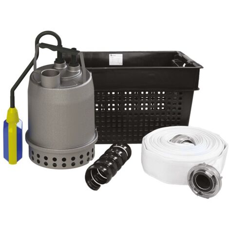 la pompe Sanisub Steel Kit d'urgence est un ensemble complet, prêt à l'emploi