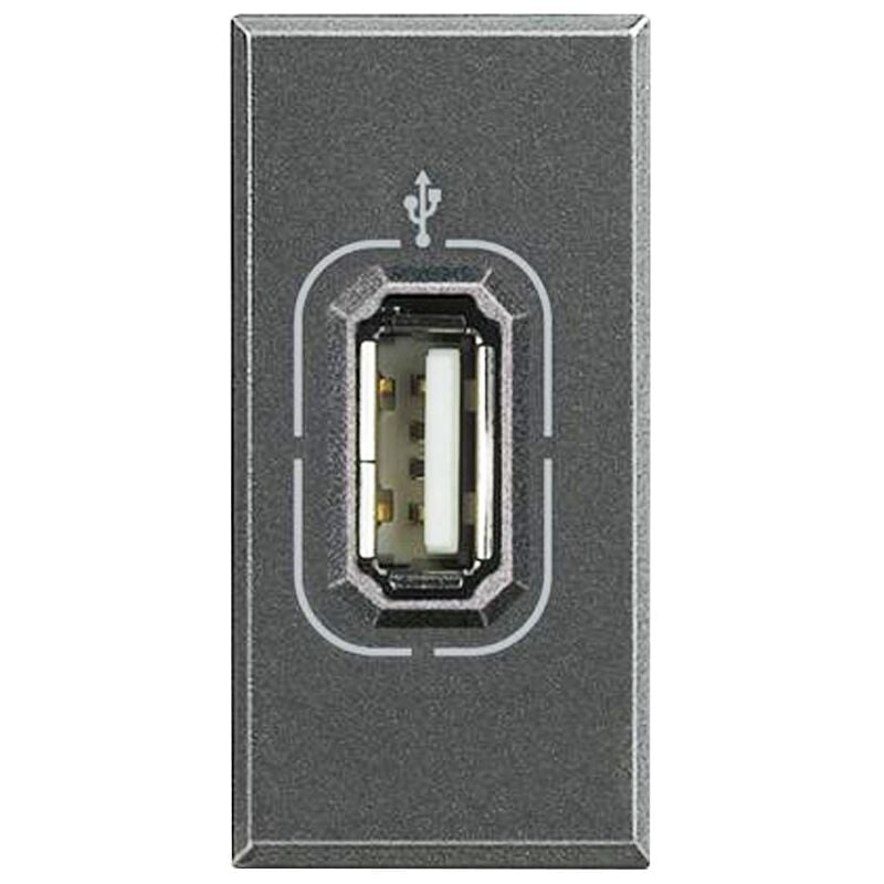 Prise de données usb Bticino Axolute Anthracite HS4285