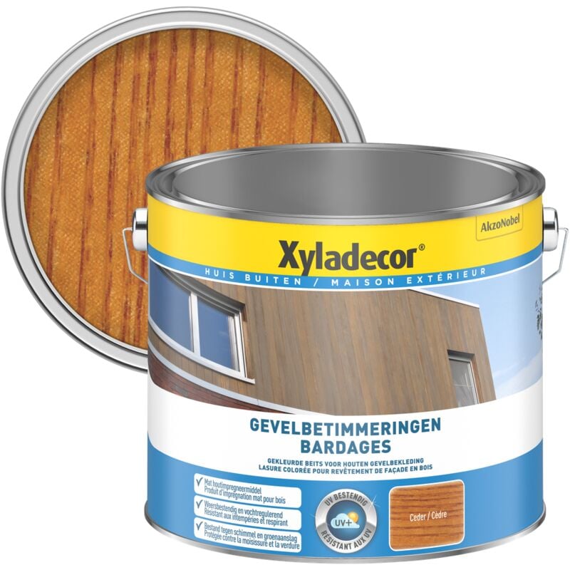 

la protección de productos de madera de cedro revestimiento semi-Mat - 2,5L - Cèdre - Xyladecor
