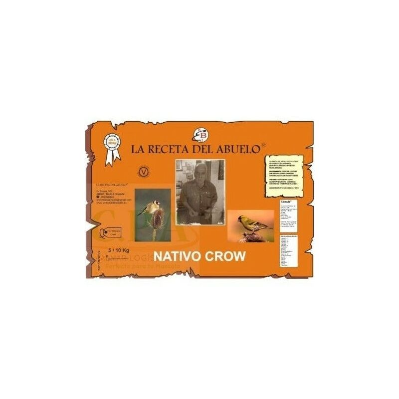 

pasta de cria LA RECETA DEL ABUELO NATIVO CROW para aves silvestres 1 kg