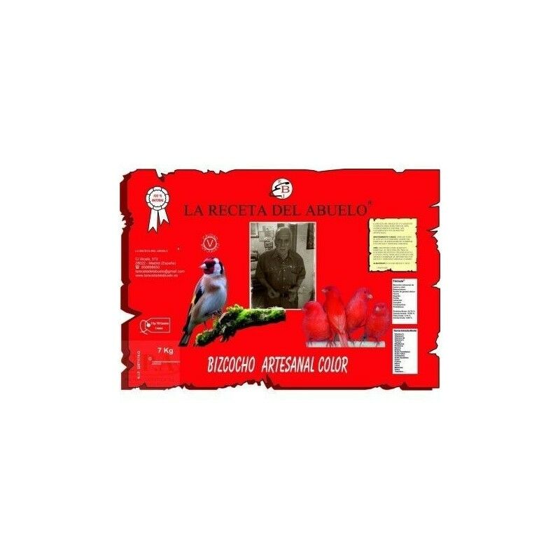 

pasta de cria LA RECETA DEL ABUELO ROJA para aves de factor rojo 1 kg