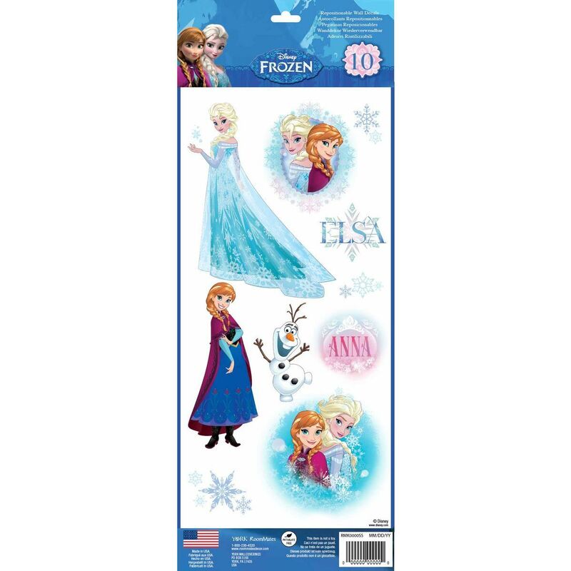 La reine des neiges - Stickers repositionnables de la Reine des Neiges, film d'animation Disney - Multicolore
