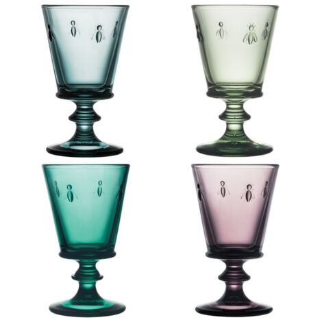 La Rochere - Set de 4 verres à pied Abeille 24 cl (1 modèle aléatoire)