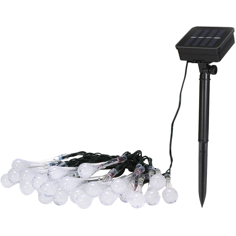 

La secuencia solar, las luces LED 19.7ft 30 Gota de Agua cuerda ligera,Multicolor