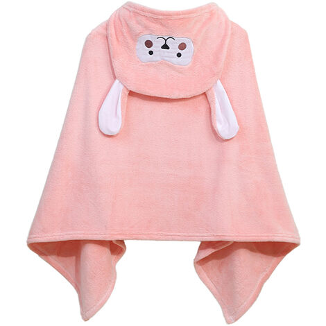 La serviette à capuche pour enfants de haute qualité, le coton doux, est très adapté à une utilisation dans les salles de bains rose 70 140cm