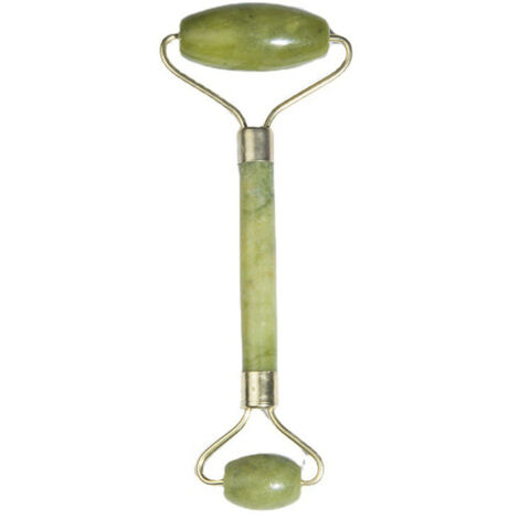 La solution de soin ultime pour les soins anti-âge et anti-rides Le rouleau de jade naturel est également idéal comme masseur pour le cou et les yeux gonflés (vert)