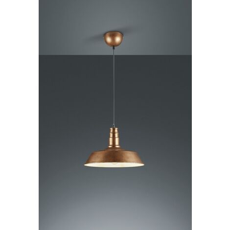 La suspensiÓn serÁ en el interior del ip20 conexiÓn e27 60w en color de metal cobre antiguo r30421062