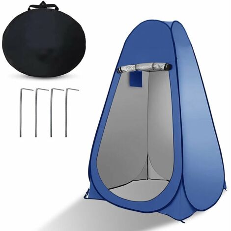 La tente de confidentialité pop-up portable convient à la douche extérieure, au dressing, au parasol et aux toilettes de camping(bleu)