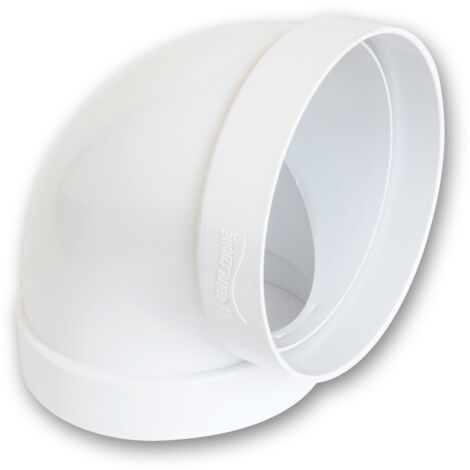 La Ventilazione CCR125B Curva 90° FF in ABS per Aerazione Canalizzata, diametro 125 mm