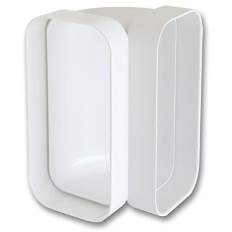 La Ventilazione CCV157B Curva Verticale in ABS per Tubo Rettangolare, 150x70 mm