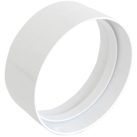 La Ventilazione CG125B Giunto in ABS per Aerazione Canalizzata, Diametro 125 mm, Larghezza 5 cm, Bianco