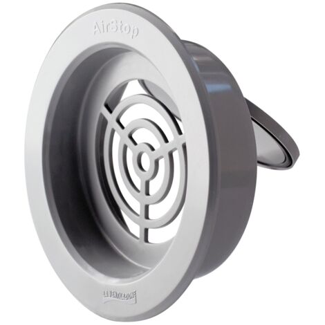 La Ventilazione First Plast AIRSG-Y Valvola Antiritorno in PVC, Grigio, ø 100 mm