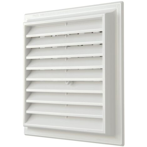 La Ventilazione G1NDR1919B Griglia Plastica con Dosatore Quadra da Sovrapporre, Bianco, 189 x 189 mm