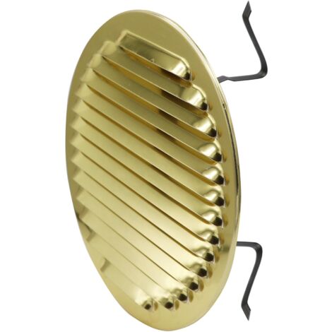 La Ventilazione GBRTU160 Griglia Tonda Universale con Molle, Alluminio bronzo, ø175 mm