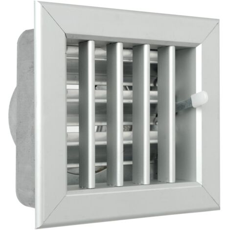 La Ventilazione GCSIAL1413100 Griglia Incasso per Camini, Alluminio, 140x130 mm