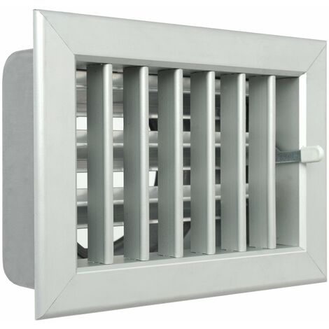 La Ventilazione GCSIAL1813100 Griglia Incasso per Camini, Alluminio, 180x130 mm
