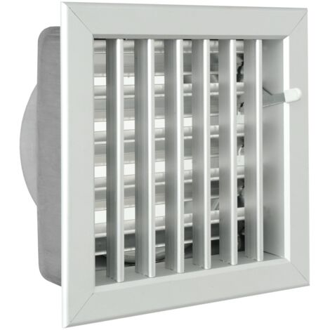 La Ventilazione GCSIAL1818120 Griglia Incasso per Camini, Alluminio, 180x180 mm