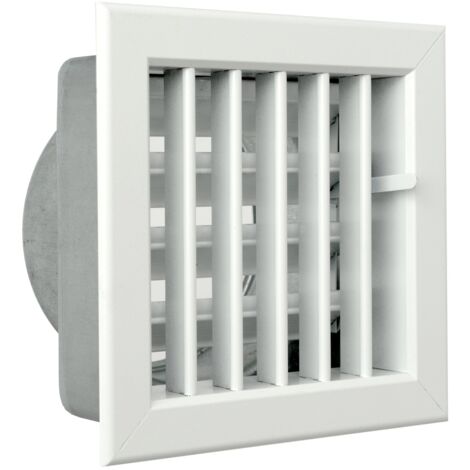 La Ventilazione GCSIB1615120 Griglia Incasso per Camini, Alluminio Bianco, 160x150 mm