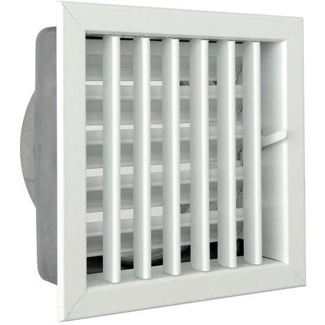 La Ventilazione GCSIB1818140 Griglia Incasso per Camini, Alluminio Bianco, 180x180 mm