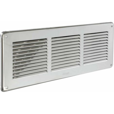 La Ventilazione GIN30R-Y Griglia, Inox 430, 340x140 mm