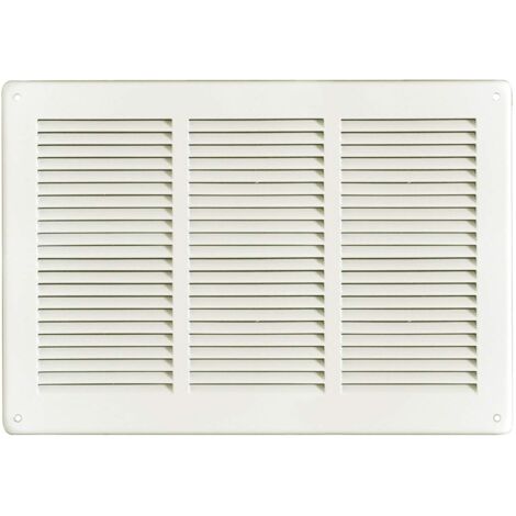 La Ventilazione GL3424B-Y Griglia, Lamiera Bianco, 340X240 mm