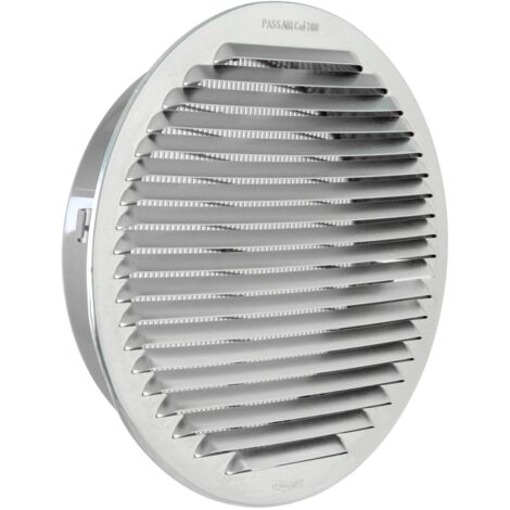 La Ventilazione GTAP200R Griglia Tonda da Incasso, Alluminio, ø 230 mm
