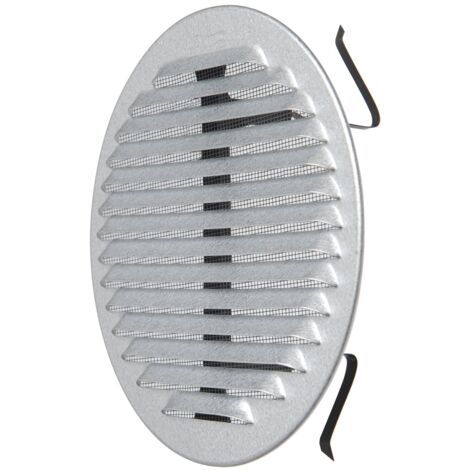 La Ventilazione GZKTU160R Griglia Tonda Universale con Molle, Aluzink, ø175 mm