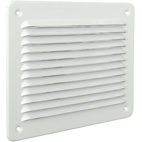La Ventilazione LBR1916AB Griglia Rettangolare da Sovrapporre, Alluminio Bianco, 193x165 mm