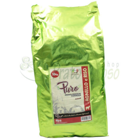 LA10M - Crocchette monoproteiche agnello e riso 10 Kg - Alimento per cani