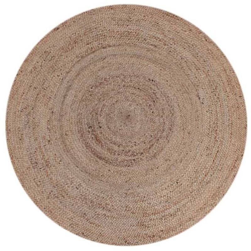 

Alfombra redonda de yute natural 180 cm - Marrón - Label51