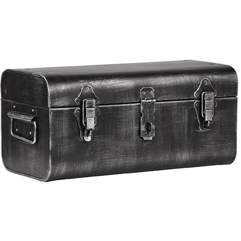 

LABEL51 Baúl de almacenamiento 38x21x18 cm M - Negro