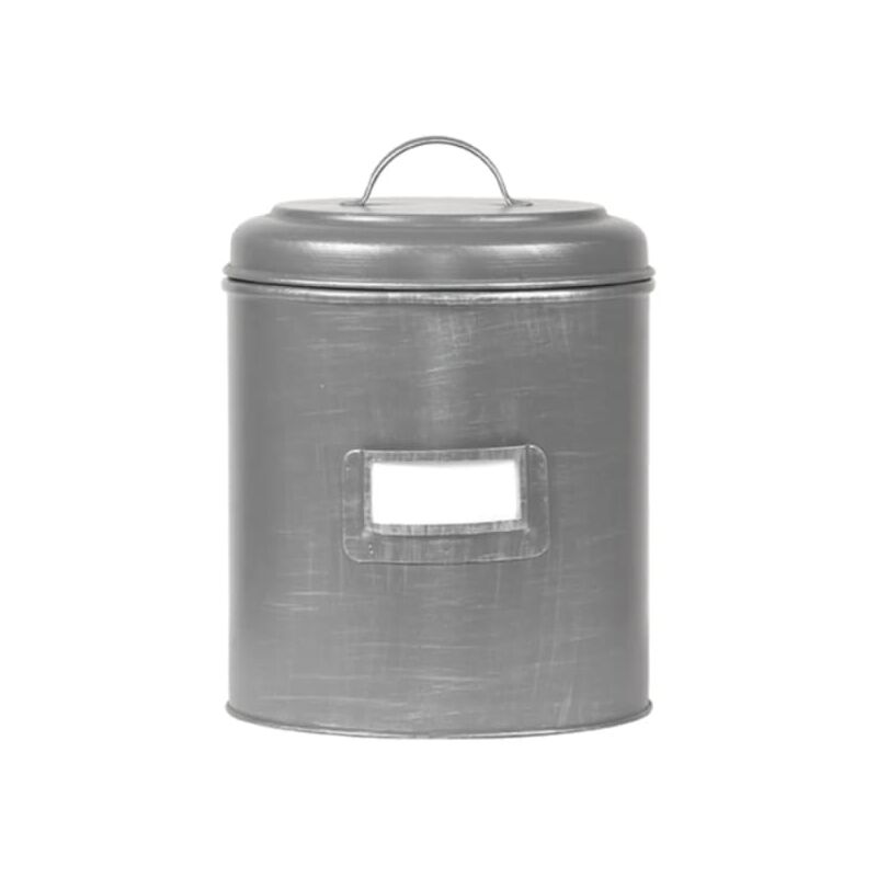 

Bote de almacenaje L gris envejecido 18x18x24 cm - Gris - Label51