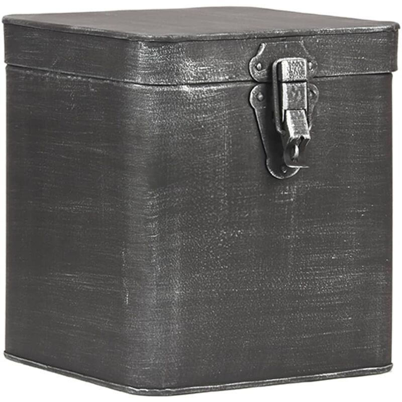 

Caja de almacenaje negro envejecido XL 18x19x21 cm - Crema - Label51