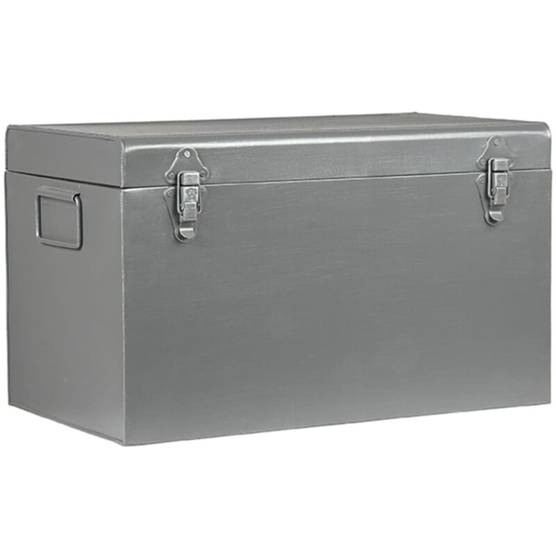 

Caja de almacenaje Vintage gris envejecido L 50x30x30 cm - Amarillo - Label51