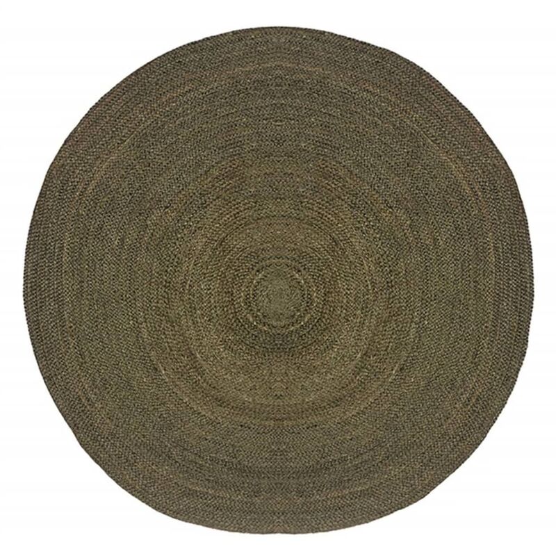Carpet Jute Round 150x150 cm xl Army - Label51