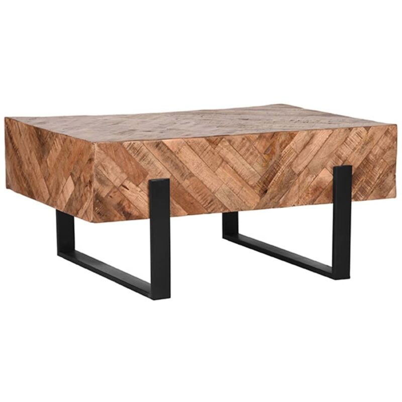 Coffee Table Float 90x60x40 cm Wood/Black - Black - Label51