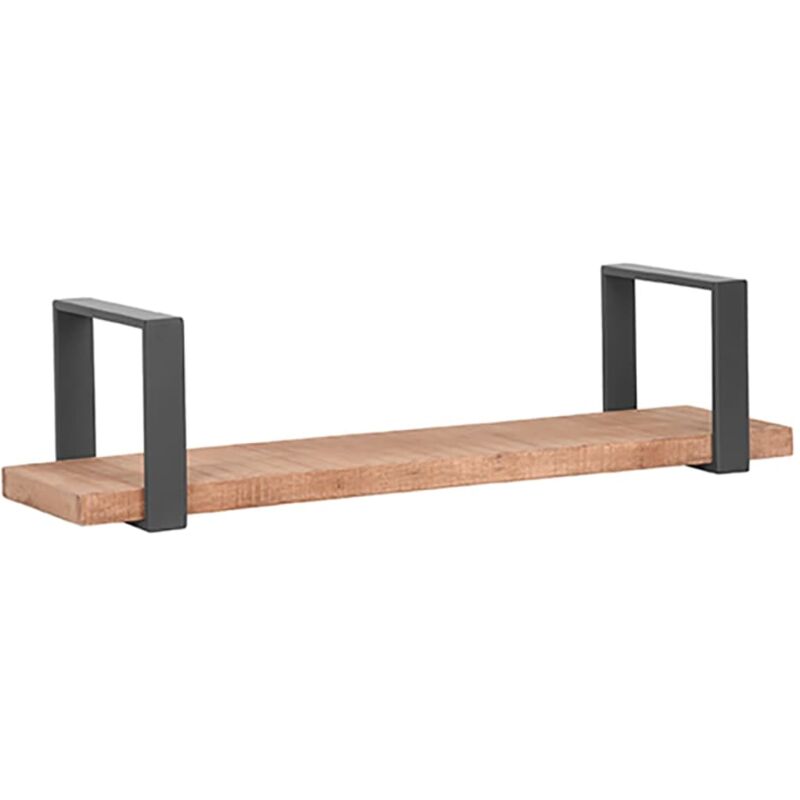 

Estante de pared Slam madera/acero quemado L 80x23x20 cm - Marrón - Label51