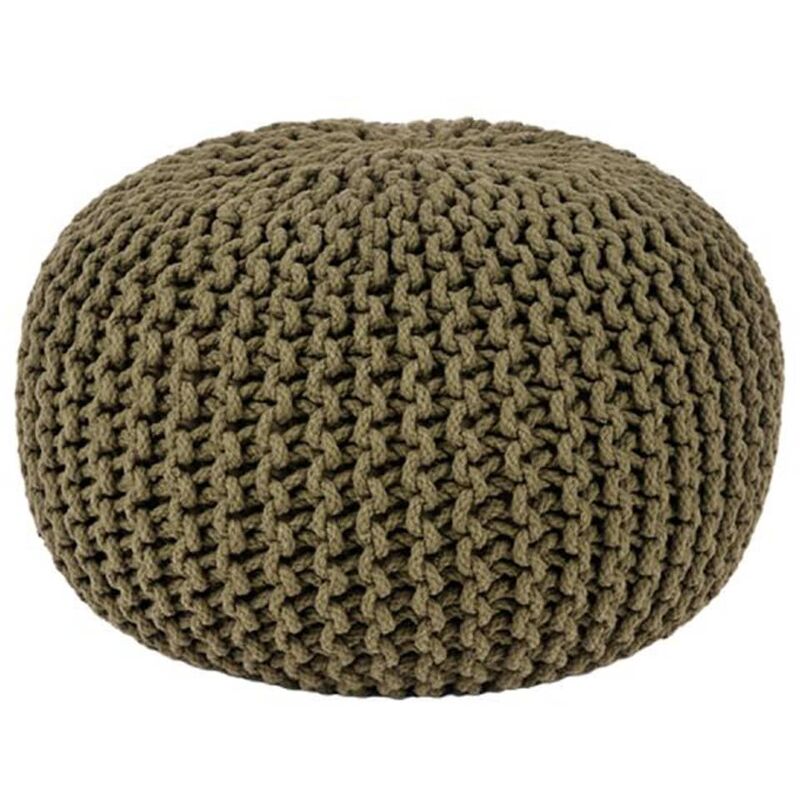 

Puf de punto de algodón verde militar M - Verde - Label51