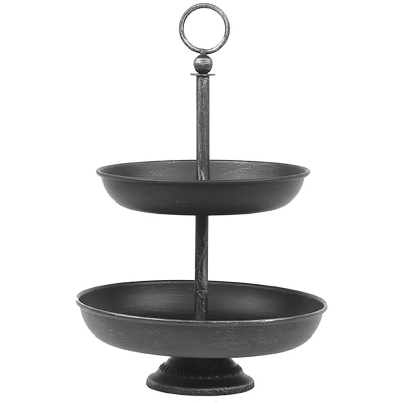 

Soporte para tartas negro envejecido 26x26x38 cm - Negro - Label51