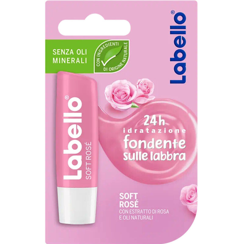Trade Shop Traesio - Trade Shop - labello soft ros rose balsamo labbra formula senza mineral oilien und paraben -