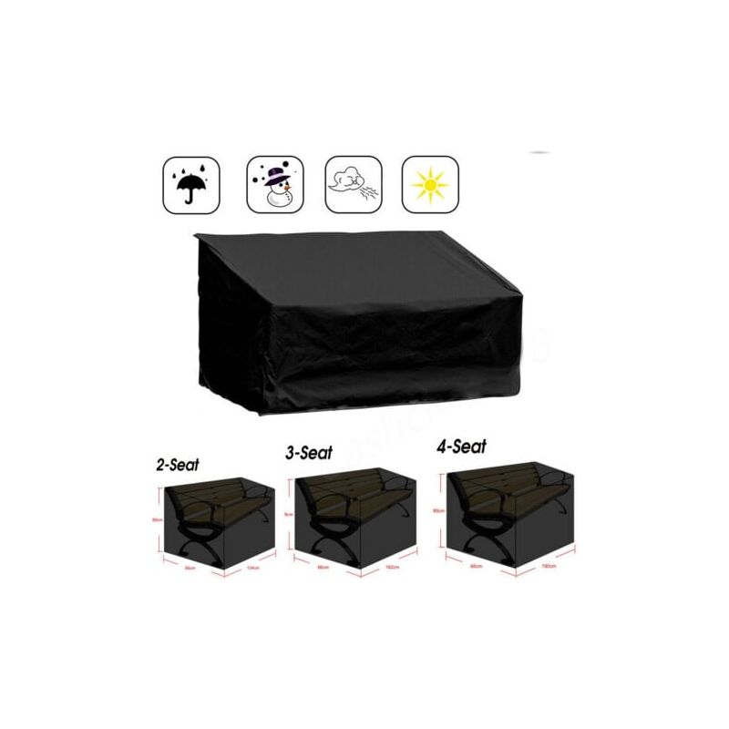 1 pièce Housse pour banc de jardin,Housse pour banc de jardin 3 places et extérieur,Housse de protection pour mobilier de jardin, Housse pour canapé